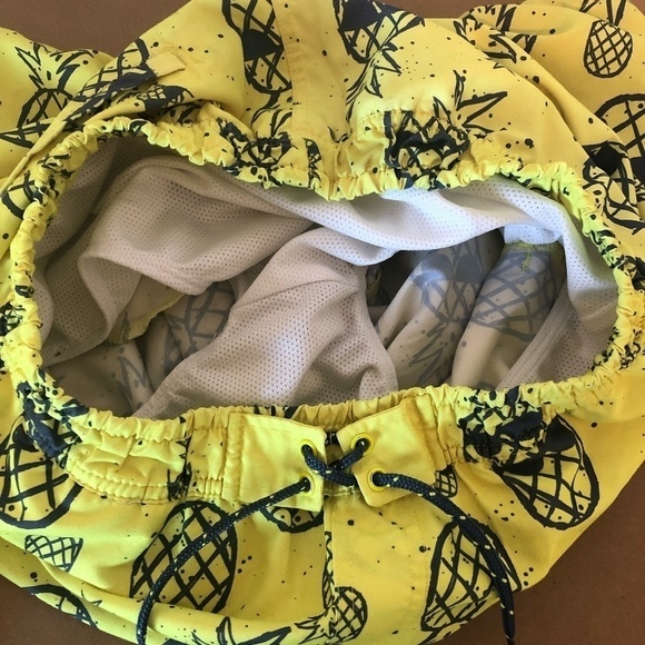 COOL CLUB BY SMYK Trunk Shorts Kids Size 176CM 26inch Yellow Pineapple Print - Picture 10 of 11